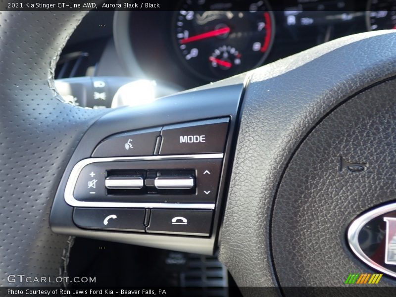 Aurora Black / Black 2021 Kia Stinger GT-Line AWD