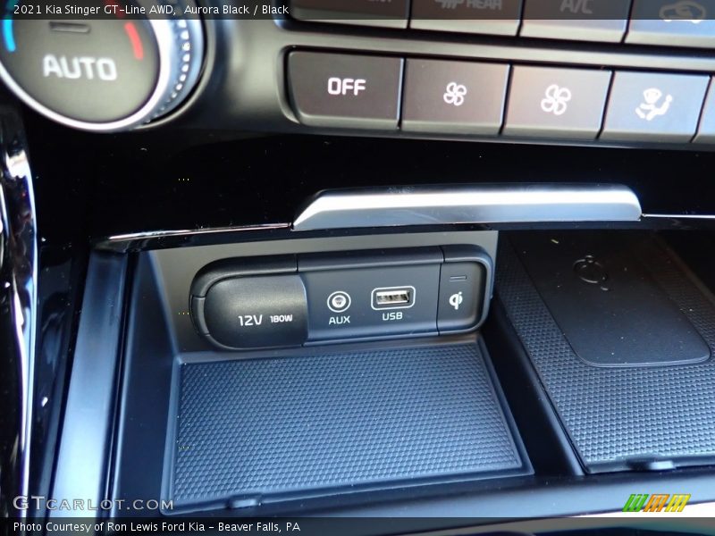Aurora Black / Black 2021 Kia Stinger GT-Line AWD