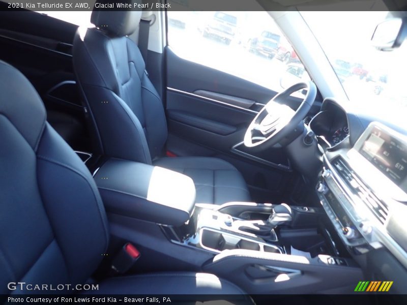 Glacial White Pearl / Black 2021 Kia Telluride EX AWD