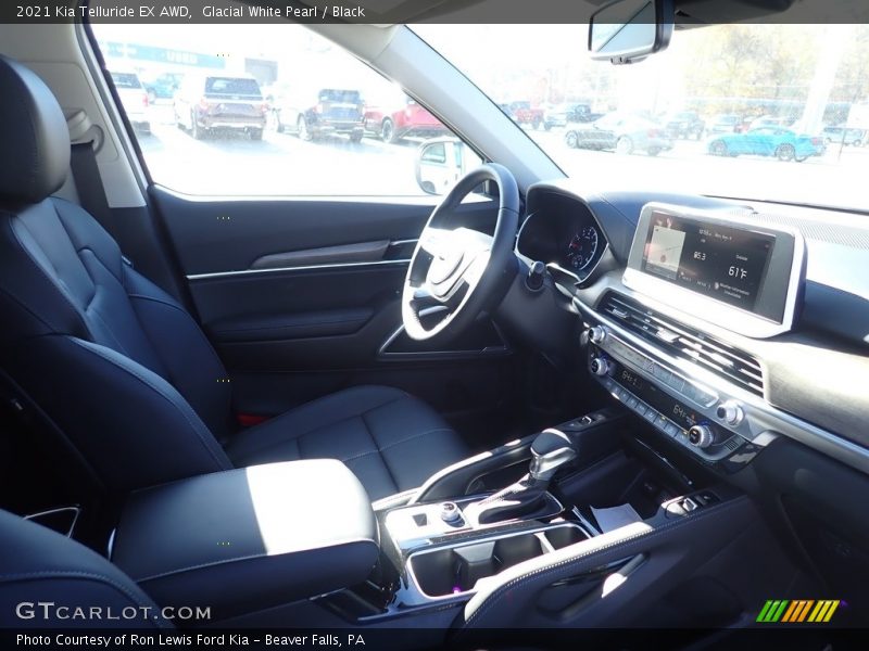 Glacial White Pearl / Black 2021 Kia Telluride EX AWD