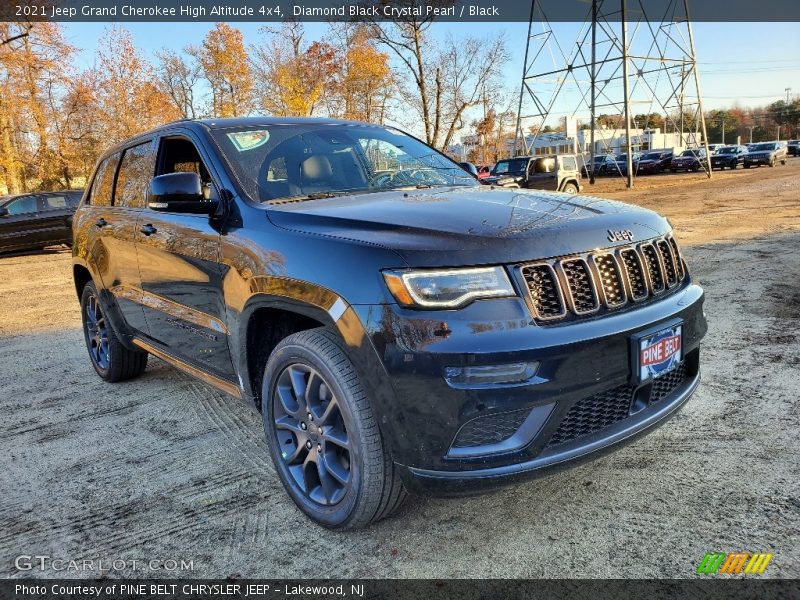 Diamond Black Crystal Pearl / Black 2021 Jeep Grand Cherokee High Altitude 4x4