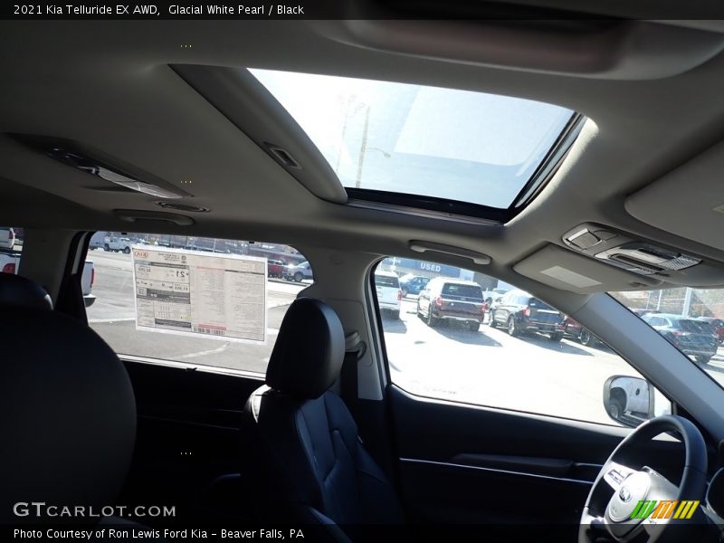 Glacial White Pearl / Black 2021 Kia Telluride EX AWD