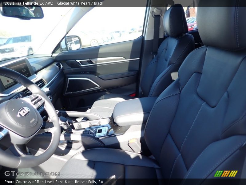 Glacial White Pearl / Black 2021 Kia Telluride EX AWD