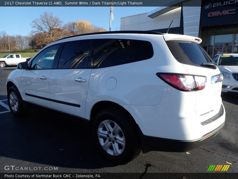 Summit White / Dark Titanium/Light Titanium 2017 Chevrolet Traverse LS AWD