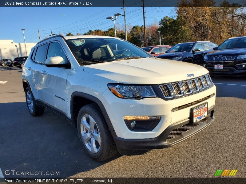 White / Black 2021 Jeep Compass Latitude 4x4