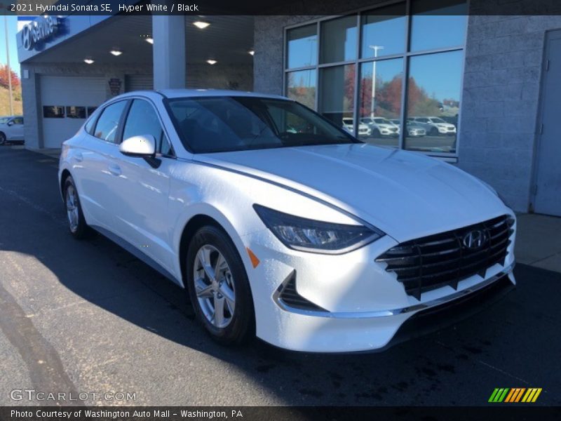 Hyper White / Black 2021 Hyundai Sonata SE