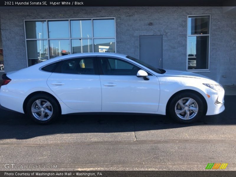 Hyper White / Black 2021 Hyundai Sonata SE