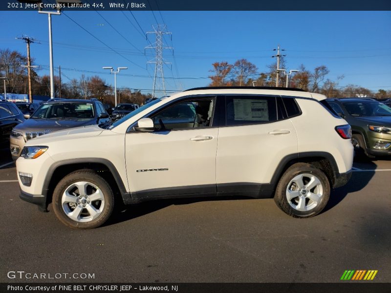 White / Black 2021 Jeep Compass Latitude 4x4