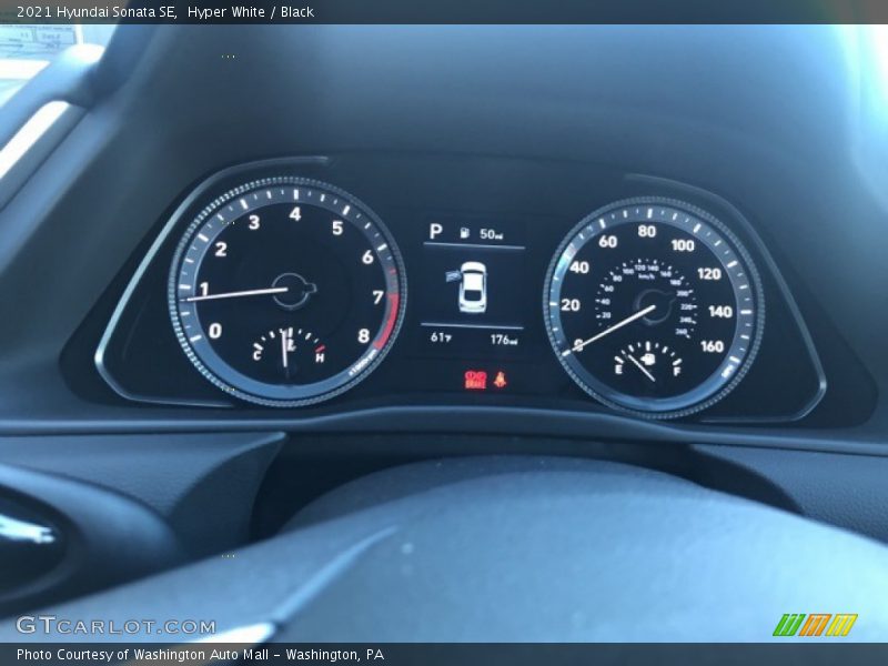 Hyper White / Black 2021 Hyundai Sonata SE