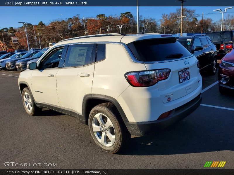 White / Black 2021 Jeep Compass Latitude 4x4