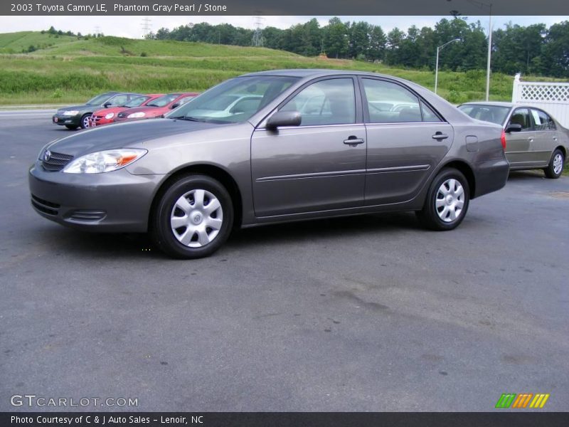 Phantom Gray Pearl / Stone 2003 Toyota Camry LE