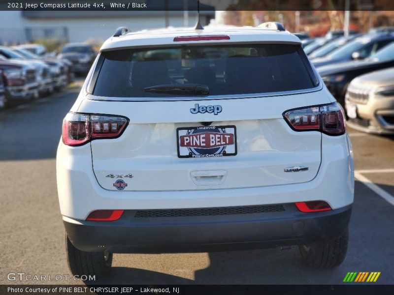 White / Black 2021 Jeep Compass Latitude 4x4