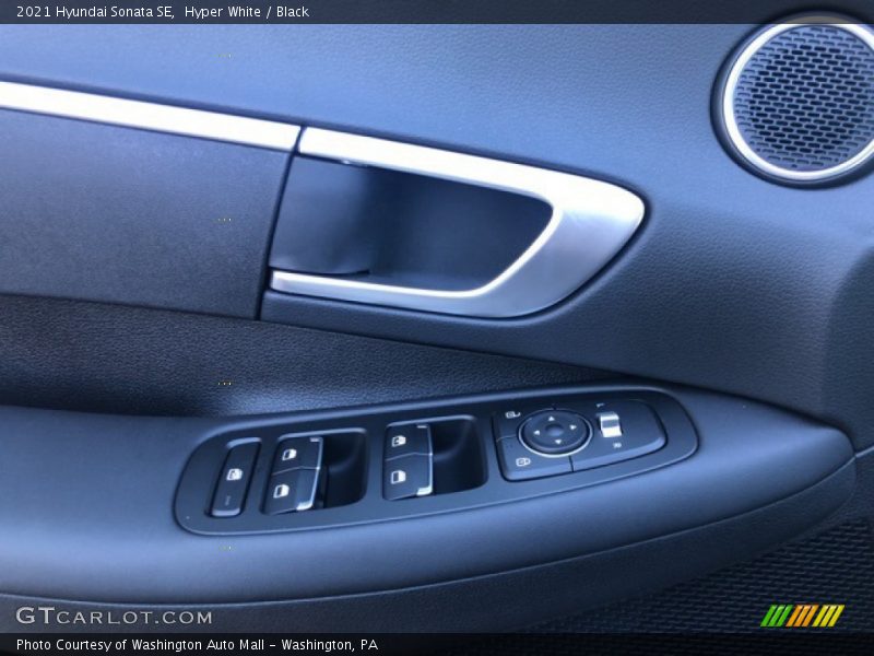 Hyper White / Black 2021 Hyundai Sonata SE