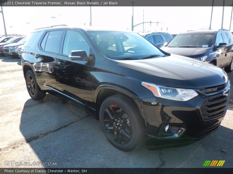 Mosaic Black Metallic / Jet Black 2021 Chevrolet Traverse Premier