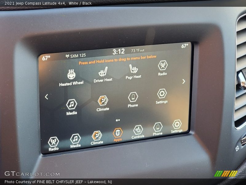 White / Black 2021 Jeep Compass Latitude 4x4