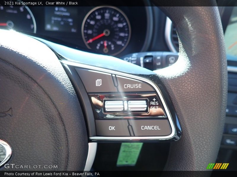 Clear White / Black 2021 Kia Sportage LX