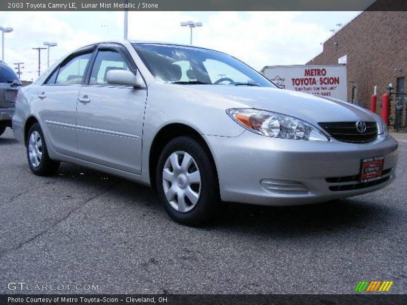Lunar Mist Metallic / Stone 2003 Toyota Camry LE