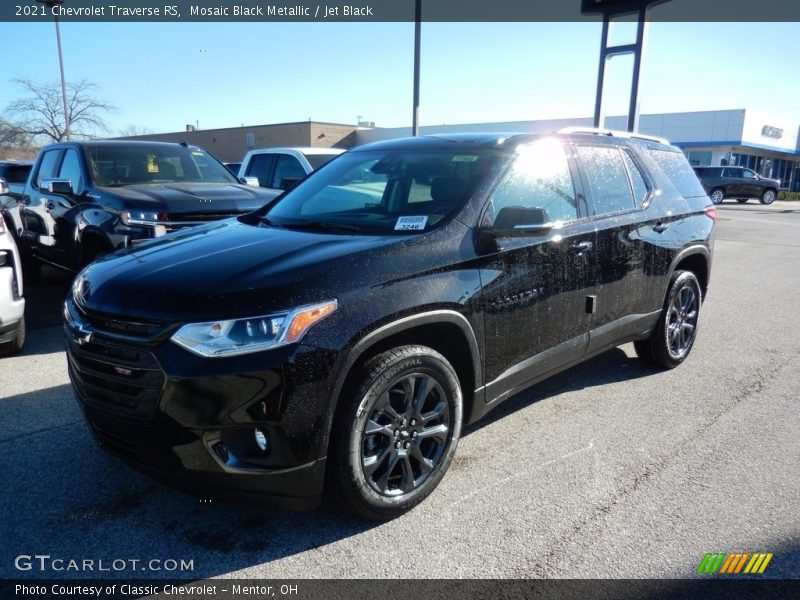 Mosaic Black Metallic / Jet Black 2021 Chevrolet Traverse RS