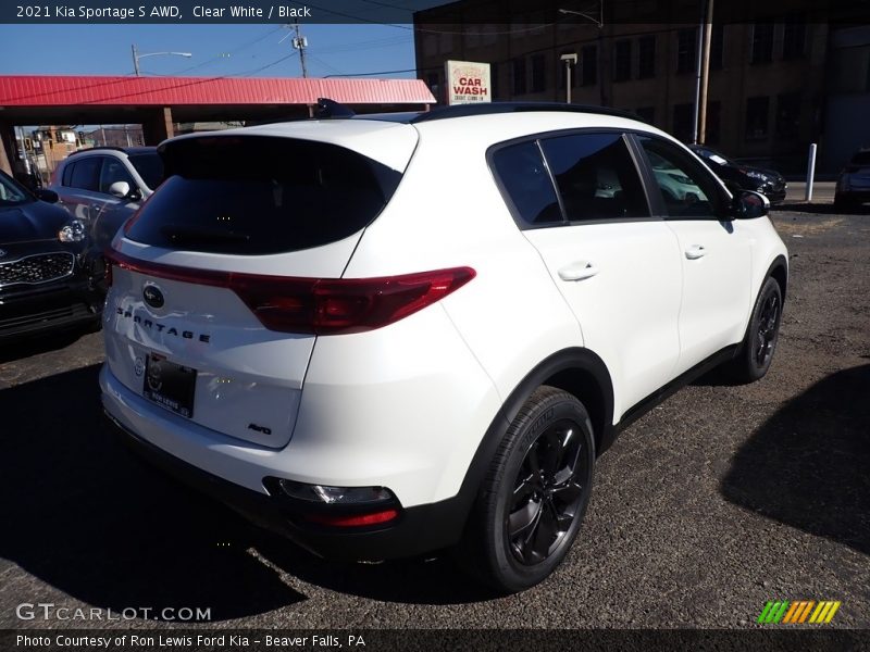 Clear White / Black 2021 Kia Sportage S AWD