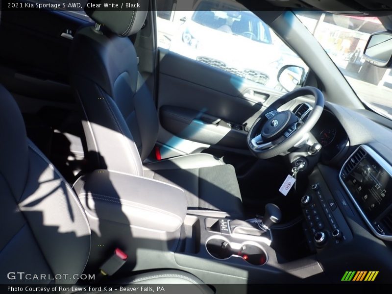 Clear White / Black 2021 Kia Sportage S AWD