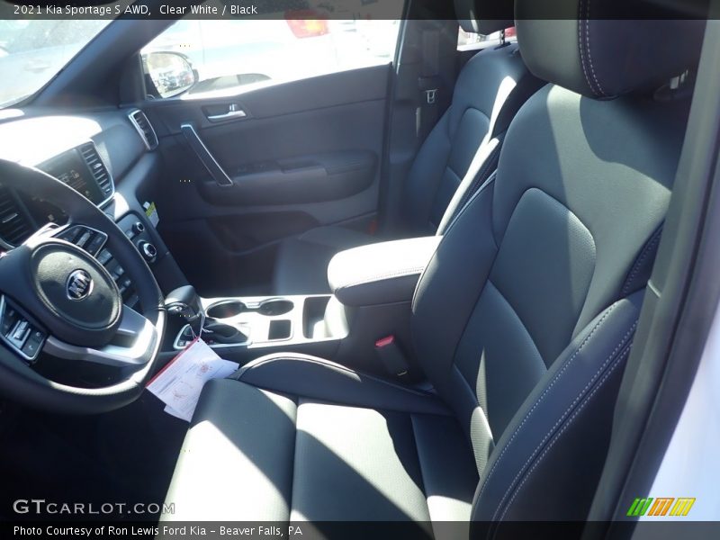 Clear White / Black 2021 Kia Sportage S AWD