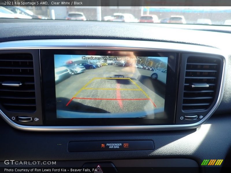 Clear White / Black 2021 Kia Sportage S AWD