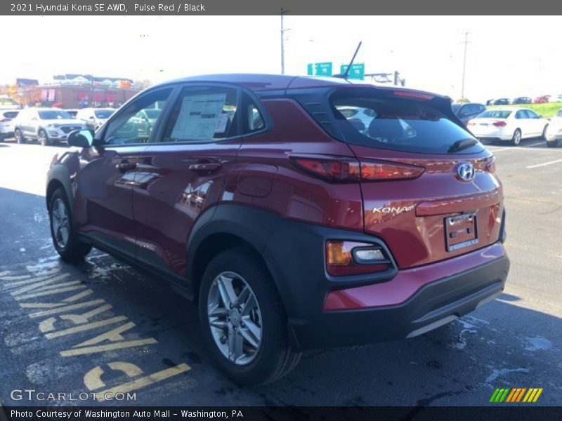 Pulse Red / Black 2021 Hyundai Kona SE AWD