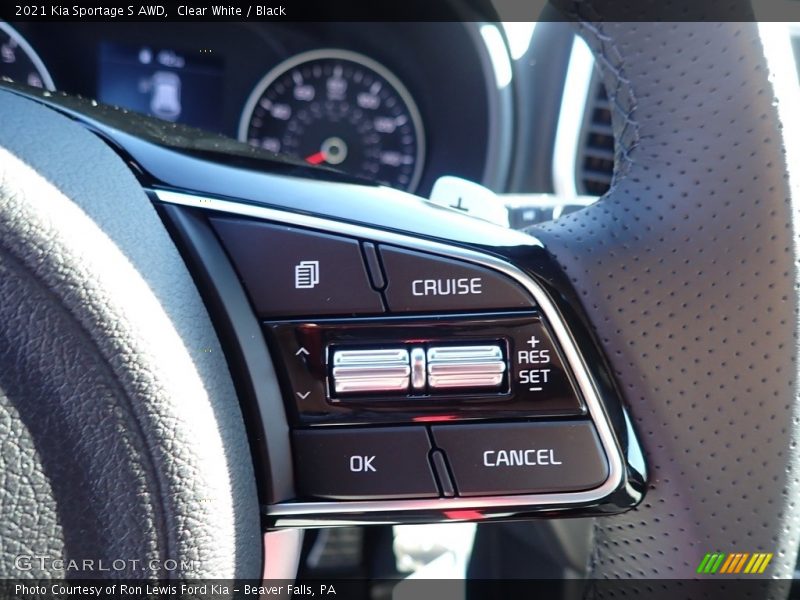 Clear White / Black 2021 Kia Sportage S AWD