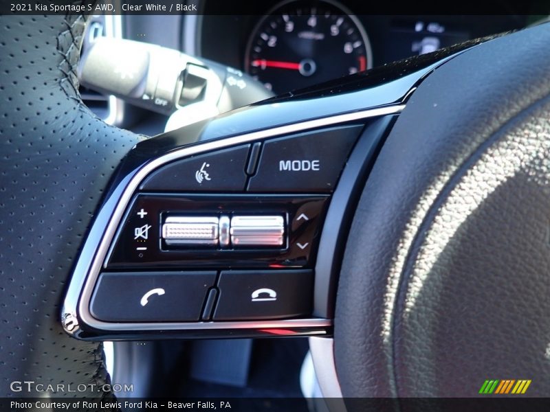 Clear White / Black 2021 Kia Sportage S AWD