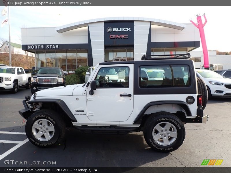 Bright White / Black 2017 Jeep Wrangler Sport 4x4