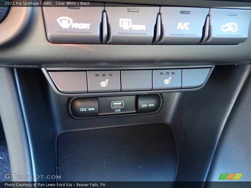 Clear White / Black 2021 Kia Sportage S AWD