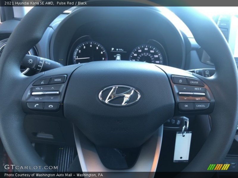Pulse Red / Black 2021 Hyundai Kona SE AWD