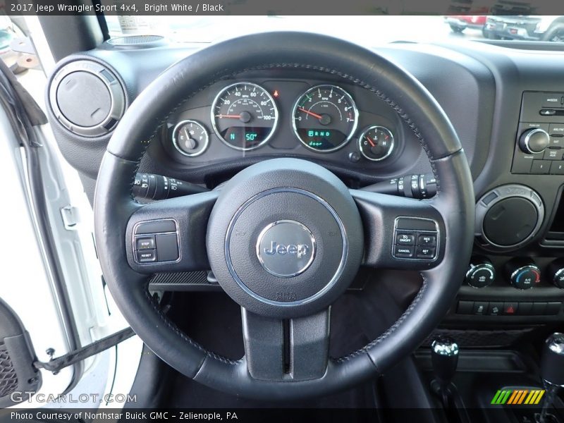 Bright White / Black 2017 Jeep Wrangler Sport 4x4