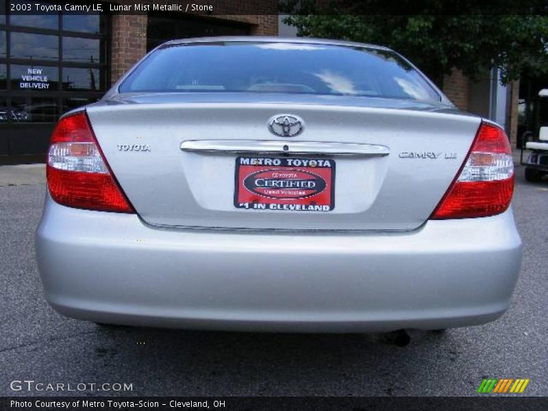 Lunar Mist Metallic / Stone 2003 Toyota Camry LE