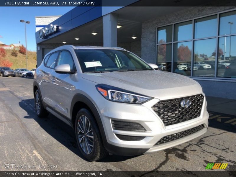 Stellar Silver / Gray 2021 Hyundai Tucson SEL AWD
