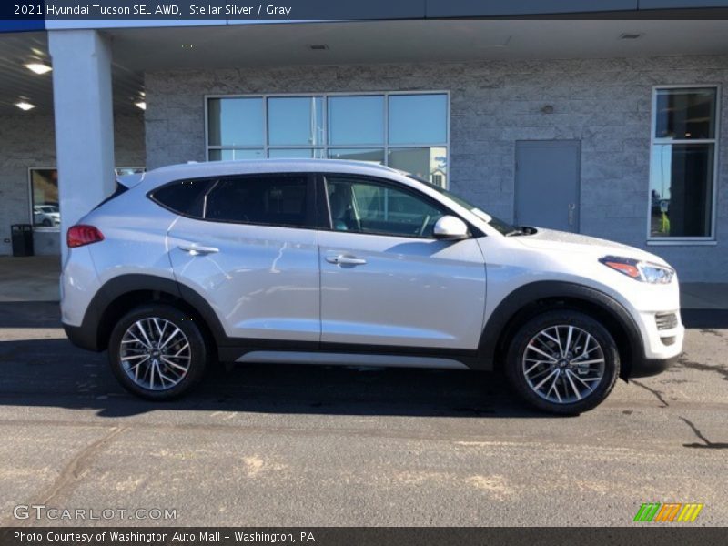 Stellar Silver / Gray 2021 Hyundai Tucson SEL AWD