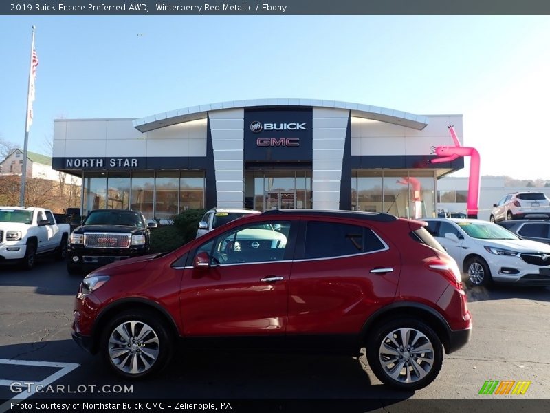 Winterberry Red Metallic / Ebony 2019 Buick Encore Preferred AWD