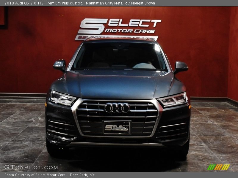 Manhattan Gray Metallic / Nougat Brown 2018 Audi Q5 2.0 TFSI Premium Plus quattro
