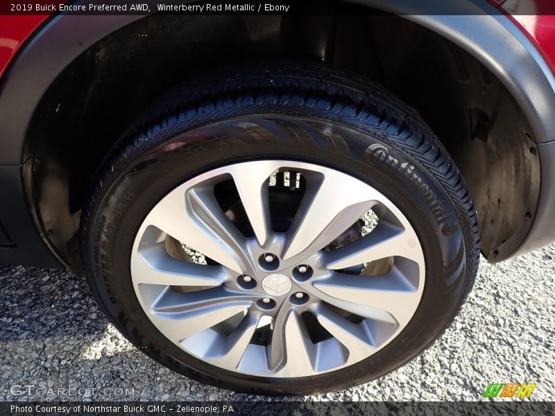 Winterberry Red Metallic / Ebony 2019 Buick Encore Preferred AWD