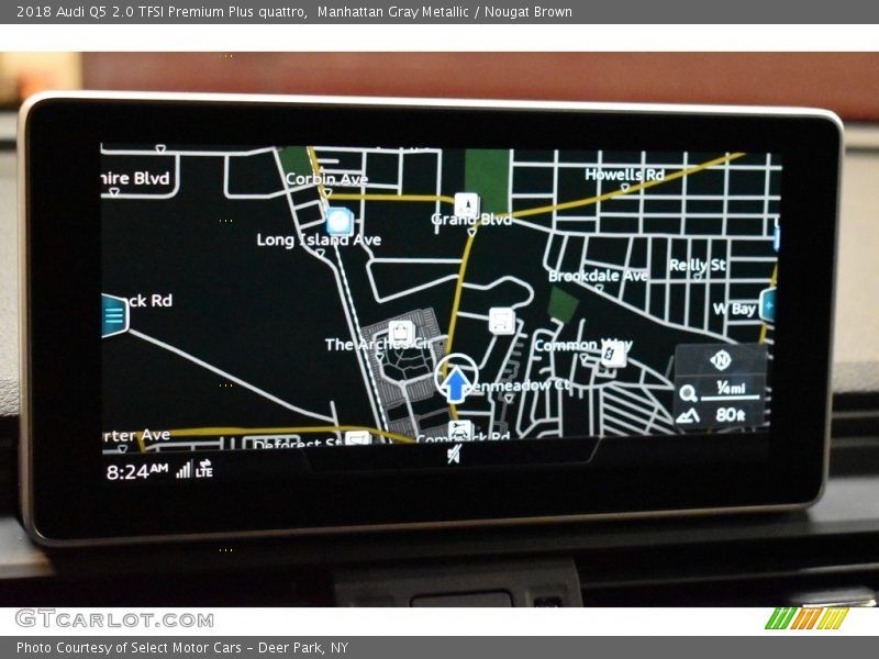 Manhattan Gray Metallic / Nougat Brown 2018 Audi Q5 2.0 TFSI Premium Plus quattro