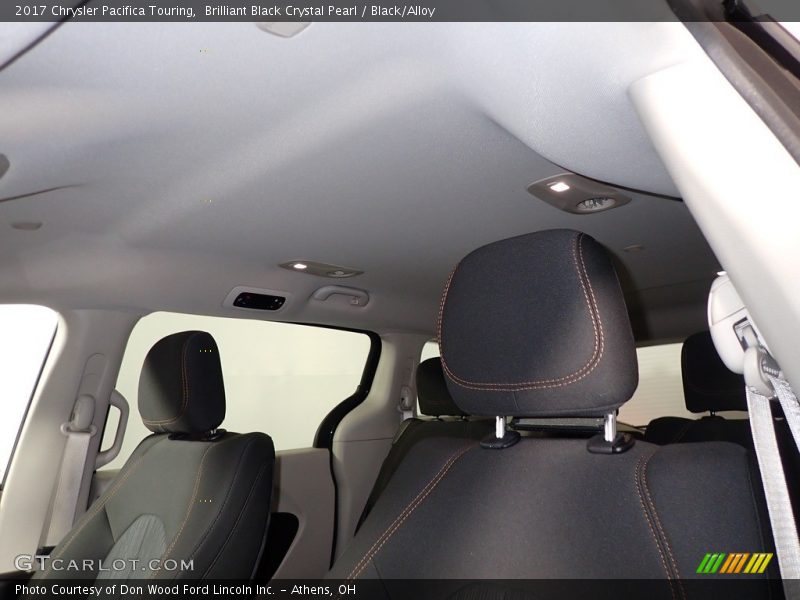 Brilliant Black Crystal Pearl / Black/Alloy 2017 Chrysler Pacifica Touring