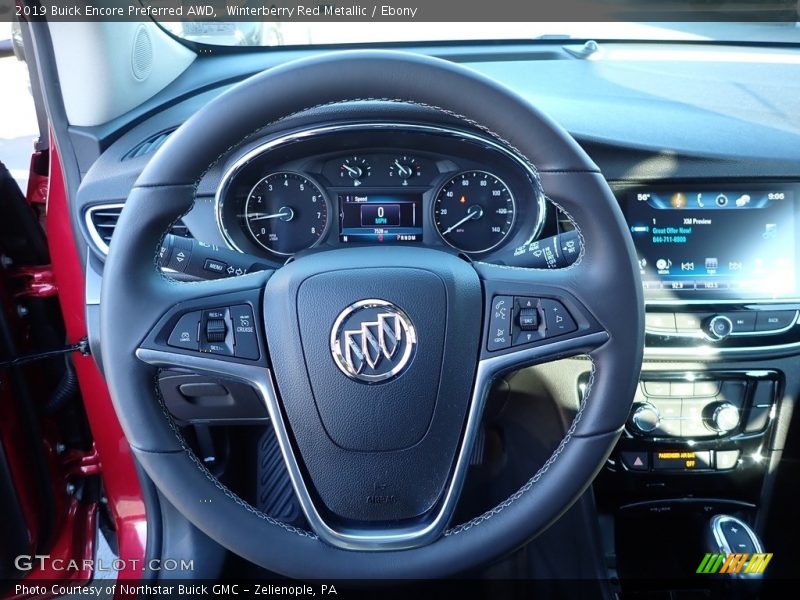 Winterberry Red Metallic / Ebony 2019 Buick Encore Preferred AWD