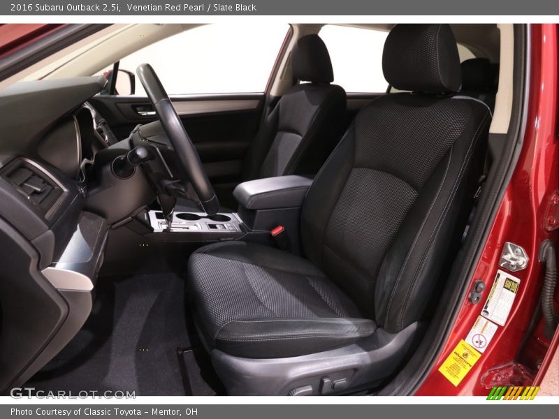 Front Seat of 2016 Outback 2.5i