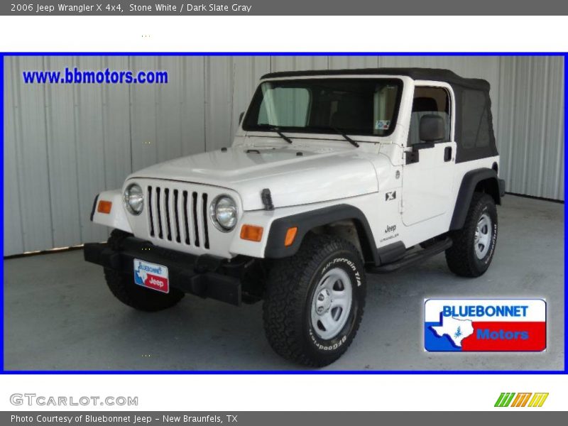 Stone White / Dark Slate Gray 2006 Jeep Wrangler X 4x4