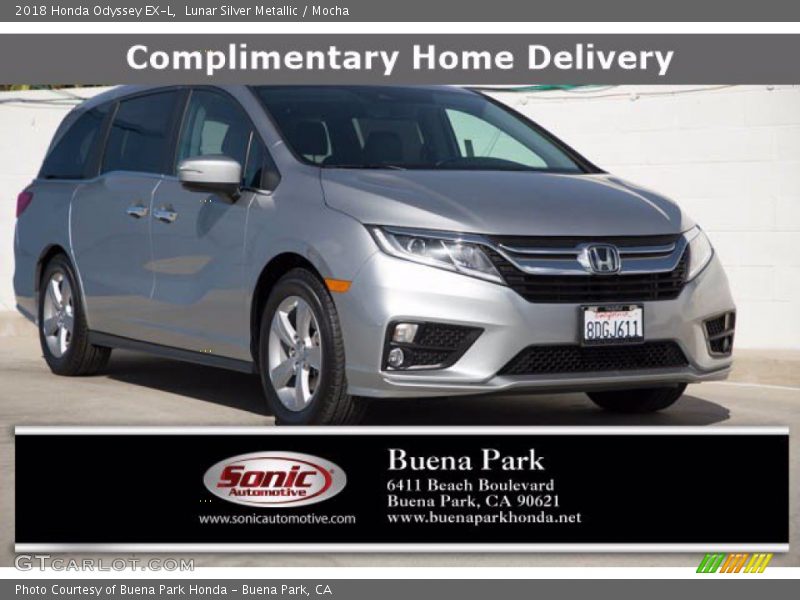 Lunar Silver Metallic / Mocha 2018 Honda Odyssey EX-L