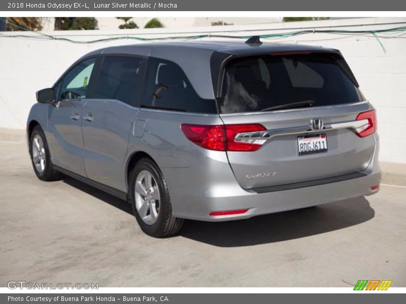 Lunar Silver Metallic / Mocha 2018 Honda Odyssey EX-L