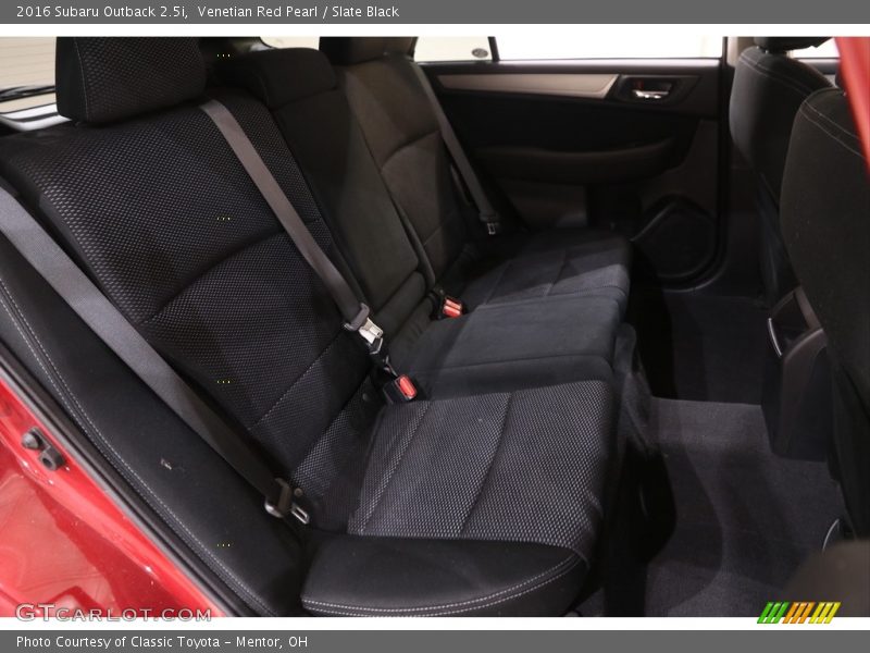 Rear Seat of 2016 Outback 2.5i