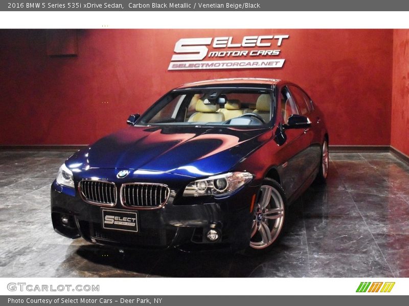 Carbon Black Metallic / Venetian Beige/Black 2016 BMW 5 Series 535i xDrive Sedan
