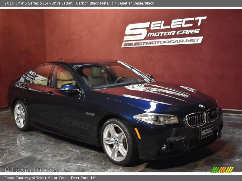 Carbon Black Metallic / Venetian Beige/Black 2016 BMW 5 Series 535i xDrive Sedan