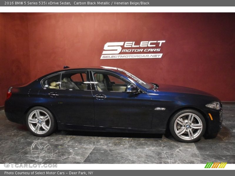 Carbon Black Metallic / Venetian Beige/Black 2016 BMW 5 Series 535i xDrive Sedan